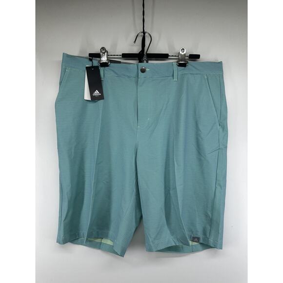 Adidas Golf Ultimate 365 Heather Stripe Green Golf Shorts Size 38 EA2920 NWT $70 - Picture 2 of 11